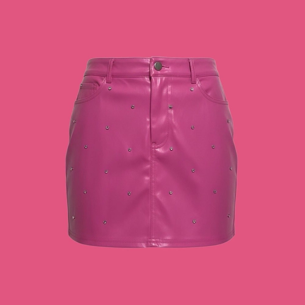 Better Be Faux Leather Skirt